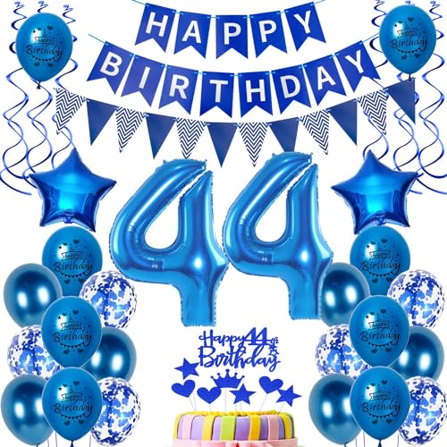Luftballons 44 Geburtstag Dekoration Mann Ballon Deko 44. Geburtstag Männer blau Geburtstagsdeko 44 jahre Mann Geburtstag Tortendeko 44.geburtstag Männer birthday Banner Party Deko 44 Geburtstag Luftballons 44 Geburtstag Dekoration Mann Ballon Deko 44. Geburtstag Männer blau Geburtstagsdeko 44 jahre Mann Geburtstag Tortendeko 44.geburtstag Männer birthday Banner Party Deko 44 Geburtstag von Hongyantech