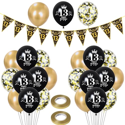 Luftballons 70. Geburtstag Mann Frauen deko,23 Pcs Schwarz gold Latex ballons,Girlande 70 Geburtstag Party Dekorationen Luftballons für Frauen Männer Geburtstagsdeko 70 Jahre Mann Wimpelkette von Hongyantech