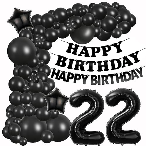 Luftballons Girlande 22 Geburtstag Deko Schwarz Luftballons deko 22. Geburtstag Frauen Mann 22 Jahre Geburtstagdeko Schwarz Black Happy 22 Birthday Girlande Ballons 22. Geburtstag Deko Männer Frau Luftballons Girlande 22 Geburtstag Deko Schwarz Luftballons deko 22. Geburtstag Frauen Mann 22 Jahre Geburtstagdeko Schwarz Black Happy 22 Birthday Girlande Ballons 22. Geburtstag Deko Männer Frau von Hongyantech