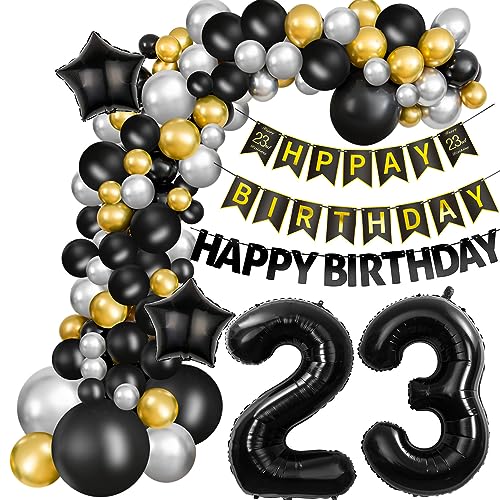 Luftballons Girlande 23 Geburtstag Deko Mann Schwarz silber gold Ballon Girlande 23. Geburtstag Mann 23 Jahre Geburtstagdeko ballon Deko 23. Geburtstag Männer Luftballons 23 Birthday Dekoration Luftballons Girlande 23 Geburtstag Deko Mann Schwarz silber gold Ballon Girlande 23. Geburtstag Mann 23 Jahre Geburtstagdeko ballon Deko 23. Geburtstag Männer Luftballons 23 Birthday Dekoration von Hongyantech