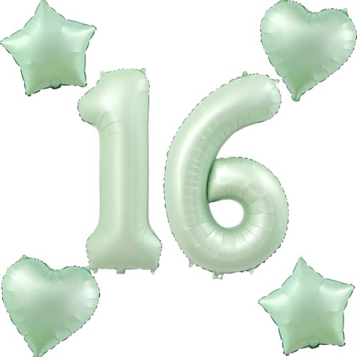 Olive Grün Luftballons Zahl 16+4 pcs herz/stern Folienballon Zahl 16 .Geburtstag mädchen,40" Riesenzahl Ballons 16.geburtstagsdeko Jungen,Zahlenballon 16, Helium Ballons 16 Zahlen Luftballons Olive Grün Luftballons Zahl 16+4 pcs herz/stern Folienballon Zahl 16 .Geburtstag mädchen,40" Riesenzahl Ballons 16.geburtstagsdeko Jungen,Zahlenballon 16, Helium Ballons 16 Zahlen Luftballons von Hongyantech
