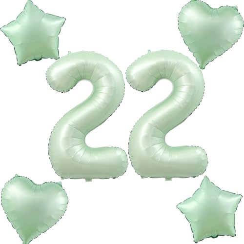 Olive Grün Luftballons Zahl 22+4 pcs herz/stern Folienballon Zahl 22 .Geburtstag frau mädchen,40" Riesenzahl Ballons 22 .geburtstagsdeko mann,Zahlenballon 22, Helium Ballons 22 Zahlen Luftballon Olive Grün Luftballons Zahl 22+4 pcs herz/stern Folienballon Zahl 22 .Geburtstag frau mädchen,40" Riesenzahl Ballons 22 .geburtstagsdeko mann,Zahlenballon 22, Helium Ballons 22 Zahlen Luftballon von Hongyantech