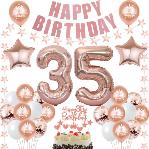 deko 35. Geburtstag Dekoration frau Rosegold Tortendeko 35 Geburtstag frauen Deko Luftballons 35. Geburtstag Party Deko 35 jahre frau Geburtstagsdeko Folienballon 35 Geburtstag Geschenk deko 35. Geburtstag Dekoration frau Rosegold Tortendeko 35 Geburtstag frauen Deko Luftballons 35. Geburtstag Party Deko 35 jahre frau Geburtstagsdeko Folienballon 35 Geburtstag Geschenk von Hongyantech