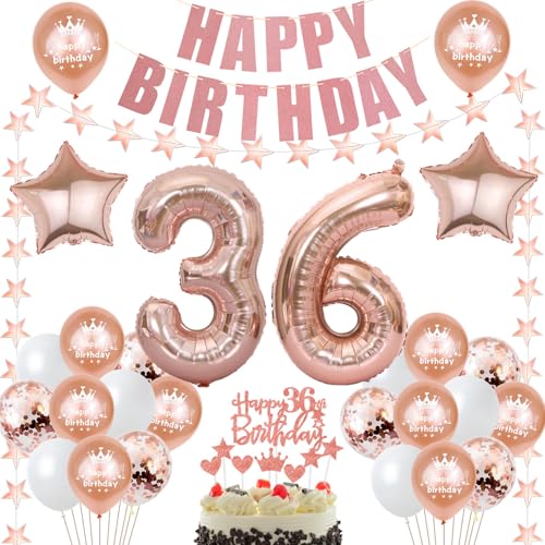 deko 36. Geburtstag Dekoration frau Rosegold Tortendeko 36 Geburtstag frauen Deko Luftballons 36. Geburtstag Party Deko 36 jahre frau Geburtstagsdeko Folienballon 36 Geburtstag Geschenk deko 36. Geburtstag Dekoration frau Rosegold Tortendeko 36 Geburtstag frauen Deko Luftballons 36. Geburtstag Party Deko 36 jahre frau Geburtstagsdeko Folienballon 36 Geburtstag Geschenk von Hongyantech