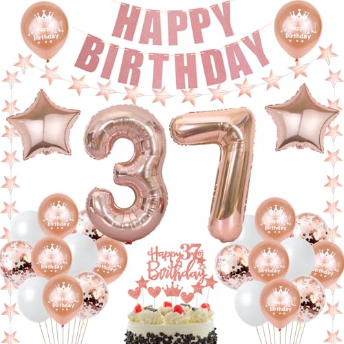 deko 37. Geburtstag Dekoration frau Rosegold Tortendeko 37 Geburtstag frauen Deko Luftballons 37. Geburtstag Party Deko 37 jahre frau Geburtstagsdeko Folienballon 37 Geburtstag Geschenk deko 37. Geburtstag Dekoration frau Rosegold Tortendeko 37 Geburtstag frauen Deko Luftballons 37. Geburtstag Party Deko 37 jahre frau Geburtstagsdeko Folienballon 37 Geburtstag Geschenk von Hongyantech