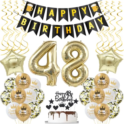 deko 48. geburtstag Frauen Mann deko Schwarz gold ballon 48. geburtstag Mann,deko 48 geburtstag Mann Schwarz luftballon 48.geburtstag deko Mann geburtstagsdeko 48 jahre Geburtstag Deko Männer Frau deko 48. geburtstag Frauen Mann deko Schwarz gold ballon 48. geburtstag Mann,deko 48 geburtstag Mann Schwarz luftballon 48.geburtstag deko Mann geburtstagsdeko 48 jahre Geburtstag Deko Männer Frau von Hongyantech