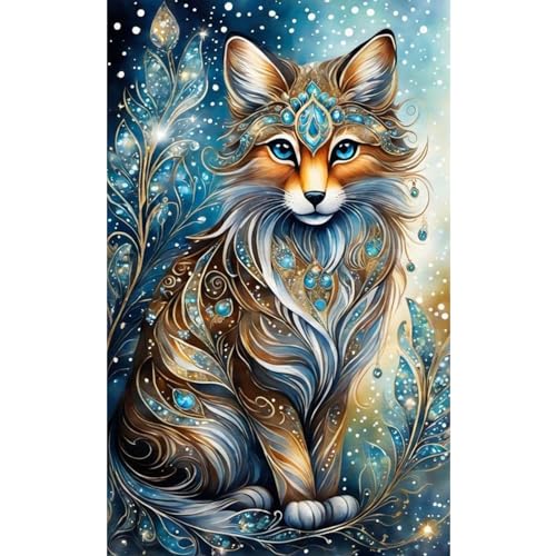 Hongyrjy Fuchs Diamond Painting Erwachsene-Fox Diamant Painting Bilder,5D Diamend Painting Fuchs Bilder als für Geschenk Zuhause Wanddekoration 12x18inch von Hongyrjy