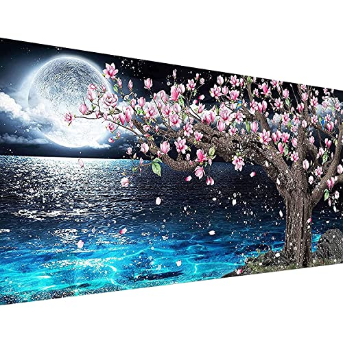 Hongyrjy Mond Diamond Painting für Erwachsene-Mond Diamond Art Kits,5D Diamond Painting Moon als für Geschenk Zuhause Wanddekoration (40 x 70 cm) von Hongyrjy