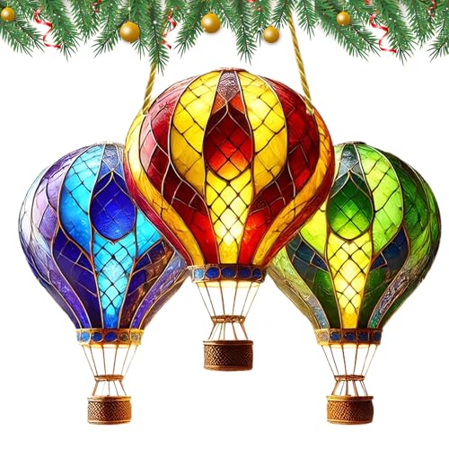 Weihnachtliche Heißluftballon Deko, Acryl Weihnachtsballon Anhänger, Deko Für Jugendliche Farm Party Geburtstag Nacht Weihnachtliche Heißluftballon Deko, Acryl Weihnachtsballon Anhänger, Deko Für Jugendliche Farm Party Geburtstag Nacht von Honhoha