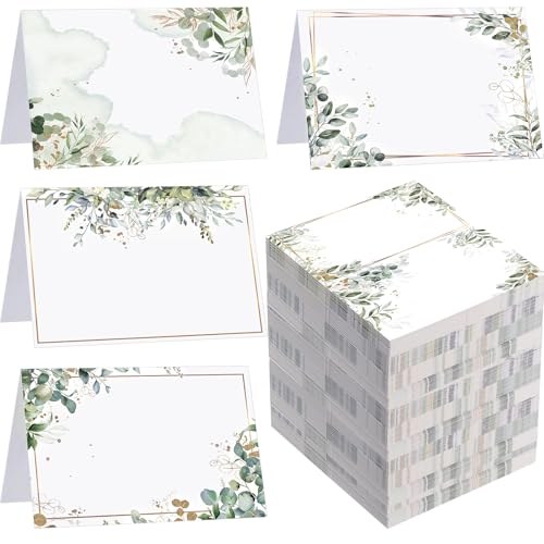 Honoson 120 Stück Aquarell-Grün-Platzkarten für Tischgedeck, 8,9 x 5,1 cm, blanko, befüllbar, Eukalyptus-Zelt, faltbare Namenskarte für Hochzeiten, Partys, Bankette Honoson 120 Stück Aquarell-Grün-Platzkarten für Tischgedeck, 8,9 x 5,1 cm, blanko, befüllbar, Eukalyptus-Zelt, faltbare Namenskarte für Hochzeiten, Partys, Bankette von Honoson