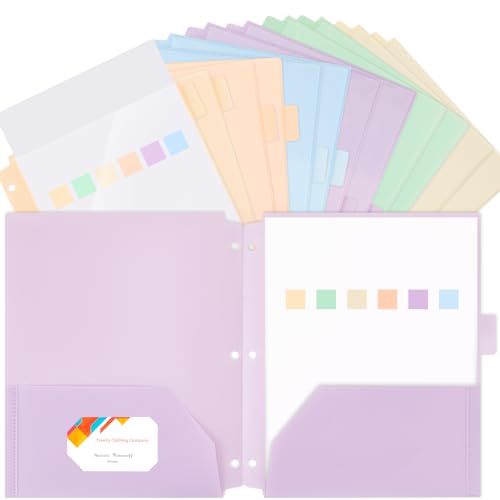 Honoson Ordner mit 2 Fächern und transparenter Vordertasche, 3-fach gelocht, Kunststoff-Ordner für 3-Ringbuch, 1/6 geschnittene Reiter für Büro, Klassenzimmer, Macaron-Farben, 12 Stück Honoson Ordner mit 2 Fächern und transparenter Vordertasche, 3-fach gelocht, Kunststoff-Ordner für 3-Ringbuch, 1/6 geschnittene Reiter für Büro, Klassenzimmer, Macaron-Farben, 12 Stück von Honoson