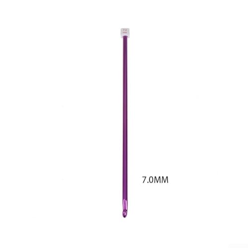 1 tunesische Häkelnadel aus Aluminium, 25,4 cm Länge, für kleine Strickprojekte (7 mm) von Honseadek