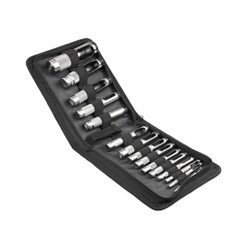 Lochstanzer für Lederarbeiten, Lochstanzer, 12-teiliges Set für Gurt-, Uhrbanddichtungsprojekte mit Stahlkonstruktion (3–25 mm) von Honseadek