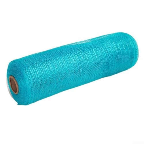 Weihnachtsdekoration, Netzband, Weihnachtsband, Streifen, Netzfolie, Dekoration, für Weihnachtskranz, Dekoration, Kranz, Girlande, Schleife, für Bastelarbeiten (blau) von Honseadek