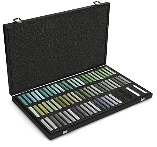 Blockx Künstler-Pastellkreiden, Komplettset mit 204 brillanten Farbtönen im Holzkoffer, von Hand gefertigt mit reinen Pigmenten, leuchtende Farben mit hoher Deckkraft Blockx Künstler-Pastellkreiden, Komplettset mit 204 brillanten Farbtönen im Holzkoffer, von Hand gefertigt mit reinen Pigmenten, leuchtende Farben mit hoher Deckkraft von Honsell