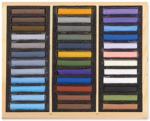 Blockx Künstler-Pastellkreiden, Set "Schnee" mit 36 brillanten Farbtönen im Holzkasten, von Hand gefertigt mit reinen Pigmenten, leuchtende Farben mit hoher Deckkraft Blockx Künstler-Pastellkreiden, Set "Schnee" mit 36 brillanten Farbtönen im Holzkasten, von Hand gefertigt mit reinen Pigmenten, leuchtende Farben mit hoher Deckkraft von Honsell