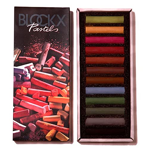 Blockx Künstler-Pastellkreiden, Set mit 12 brillanten, dunklen Farbtönen im Feinkarton, von Hand gefertigt mit reinen Pigmenten, leuchtende Farben mit hoher Deckkraft Blockx Künstler-Pastellkreiden, Set mit 12 brillanten, dunklen Farbtönen im Feinkarton, von Hand gefertigt mit reinen Pigmenten, leuchtende Farben mit hoher Deckkraft von Honsell