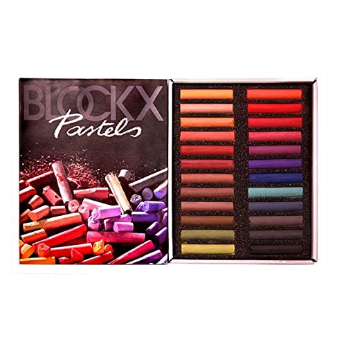 Blockx Künstler-Pastellkreiden, Set mit 24 brillanten, dunklen Farbtönen im Feinkarton, von Hand gefertigt mit reinen Pigmenten, leuchtende Farben mit hoher Deckkraft Blockx Künstler-Pastellkreiden, Set mit 24 brillanten, dunklen Farbtönen im Feinkarton, von Hand gefertigt mit reinen Pigmenten, leuchtende Farben mit hoher Deckkraft von Honsell