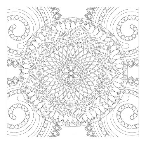 Honsell 12130 - Keilrahmen mit Mandala Motiv, Format 30 x 30 cm, Vorgedrucktes Motiv zum Ausmalen mit Acryl-, Aquarell- und Ölfarben und Filz- und Farbstifte Honsell 12130 - Keilrahmen mit Mandala Motiv, Format 30 x 30 cm, Vorgedrucktes Motiv zum Ausmalen mit Acryl-, Aquarell- und Ölfarben und Filz- und Farbstifte von Honsell
