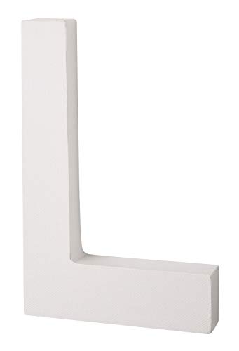 Honsell 1245812 - Keilrahmen Buchstabe L, aus MDF, Vorderseite mit Baumwollmaltuch, ideal für Öl, Acryl, Aquarell, Pastell-, Filz- und Buntstifte, ca. 20 x 15,5 x 2,5 cm groß Honsell 1245812 - Keilrahmen Buchstabe L, aus MDF, Vorderseite mit Baumwollmaltuch, ideal für Öl, Acryl, Aquarell, Pastell-, Filz- und Buntstifte, ca. 20 x 15,5 x 2,5 cm groß von Honsell