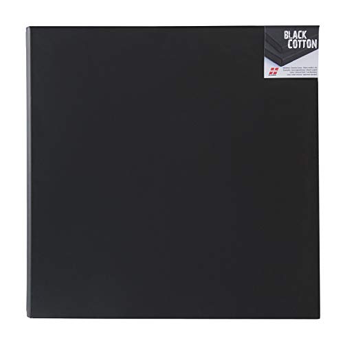 Honsell 15220 - Keilrahmen Black Cotton, hochwertige schwarze Leinwand, ca. 20 x 20 cm, 100 Prozent Baumwolle, trommelhart bespannt auf Fichtenholz Honsell 15220 - Keilrahmen Black Cotton, hochwertige schwarze Leinwand, ca. 20 x 20 cm, 100 Prozent Baumwolle, trommelhart bespannt auf Fichtenholz von Honsell