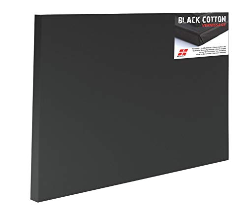 Honsell 19010 - Keilrahmen Black Cotton Vernissage, hochwertige schwarze Leinwand auf XL-Leistenprofil, ca. 10 x 10 cm, 100 Prozent Baumwolle, trommelhart bespannt auf Fichtenholz Honsell 19010 - Keilrahmen Black Cotton Vernissage, hochwertige schwarze Leinwand auf XL-Leistenprofil, ca. 10 x 10 cm, 100 Prozent Baumwolle, trommelhart bespannt auf Fichtenholz von Honsell