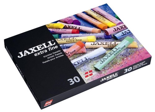 Honsell 46030 - Jaxell extra fine Künstlerpastelle, 30er Set im Kartonetui, weicher Farbabstrich, hohe Farbbrillanz, für Künstler, Hobbymaler, Schule, Kunstunterricht und Ausbildung von Honsell