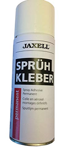 Honsell 47504 - Jaxell Sprühkleber permanent, 400 ml, für dauerhafte Verbindungen, farblos und UV-beständig, styroporverträglich, für Papier, Karton, Holz, Metall, Textilien und Filz Honsell 47504 - Jaxell Sprühkleber permanent, 400 ml, für dauerhafte Verbindungen, farblos und UV-beständig, styroporverträglich, für Papier, Karton, Holz, Metall, Textilien und Filz von Honsell