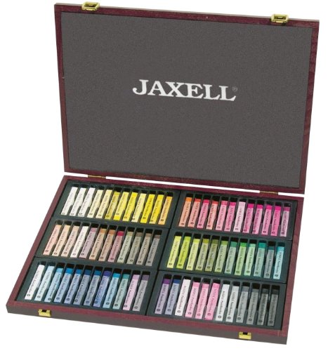 Honsell 47772 - Jaxell Pastellkreide, eckige Form, 72er Set, im Holzkoffer, für flächiges und präzises Arbeiten, satte, lichtechte Farben, ideal für Künstler, Hobbymaler, Schule, Kunstunterricht Honsell 47772 - Jaxell Pastellkreide, eckige Form, 72er Set, im Holzkoffer, für flächiges und präzises Arbeiten, satte, lichtechte Farben, ideal für Künstler, Hobbymaler, Schule, Kunstunterricht von Honsell