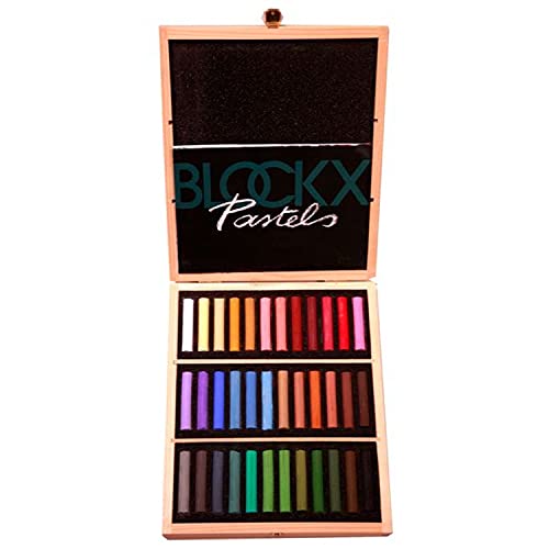 Blockx Künstler-Pastellkreiden, Set mit 36 brillanten Farbtönen im Holzkasten, von Hand gefertigt mit reinen Pigmenten, leuchtende Farben mit hoher Deckkraft Blockx Künstler-Pastellkreiden, Set mit 36 brillanten Farbtönen im Holzkasten, von Hand gefertigt mit reinen Pigmenten, leuchtende Farben mit hoher Deckkraft von Honsell