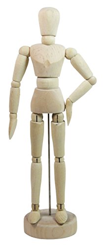 Honsell 63504 - Modellpuppe aus naturbelassenem Hartholz, geschlechtsneutrale Gliederpuppe, mit Metallstab, ca. 20 cm groß Honsell 63504 - Modellpuppe aus naturbelassenem Hartholz, geschlechtsneutrale Gliederpuppe, mit Metallstab, ca. 20 cm groß von Honsell