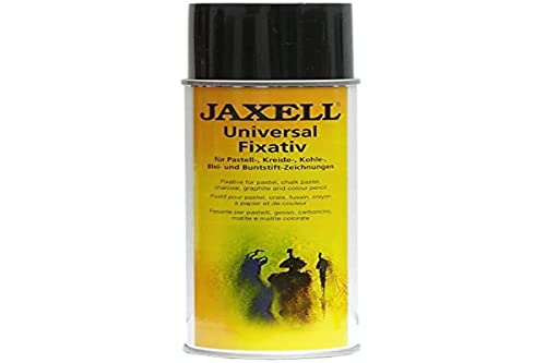 Honsell 47500 - Jaxell Universal Fixativ, alterungsbeständiges Fixierspray für Ihre künstlerischen Arbeiten, seidenmatt auftrocknend, Sprühdose mit 400 ml von Honsell