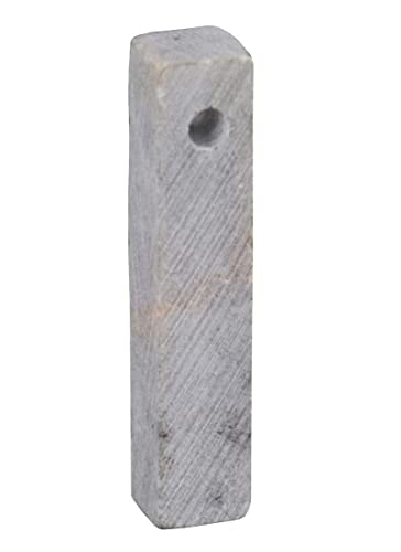 Honsell 79406 - Speckstein Rohling mit Loch, Kreuz-Anhänger in der Farbe Light green, mit 4 mm Lochbohrung, ca. 4 x 3 x 1 cm groß, aus weichem Gestein, ideal auch für Kinder von Honsell