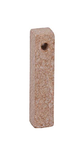 Honsell 79410 - Speckstein Rohling mit Loch, Stäbchen-Anhänger in der Farbe Brown, mit 4 mm Lochbohrung, ca. 5 x 1 x 1 cm groß, aus weichem Gestein, ideal auch für Kinder von Honsell