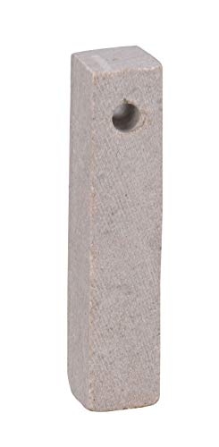 Honsell 79412 - Speckstein Rohling mit Loch, Stäbchen-Anhänger in der Farbe Cream, mit 4 mm Lochbohrung, ca. 5 x 1 x 1 cm groß, aus weichem Gestein, ideal auch für Kinder von Honsell