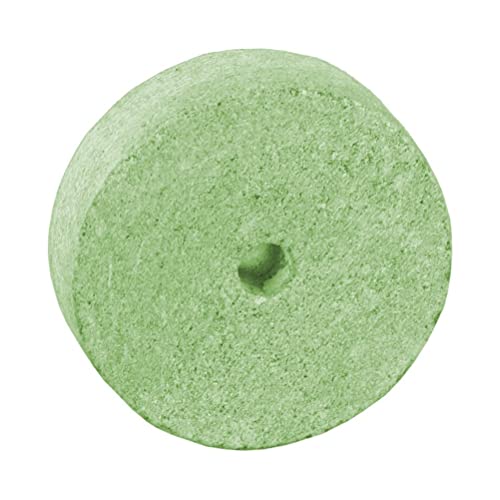 Honsell 79417 - Speckstein Rohling mit Loch, Donut-Anhänger in der Farbe Light green, mit 6-7 mm Lochbohrung, ca. 3,5 x 3,5 x 1 cm groß, aus weichem Gestein, ideal auch für Kinder von Honsell