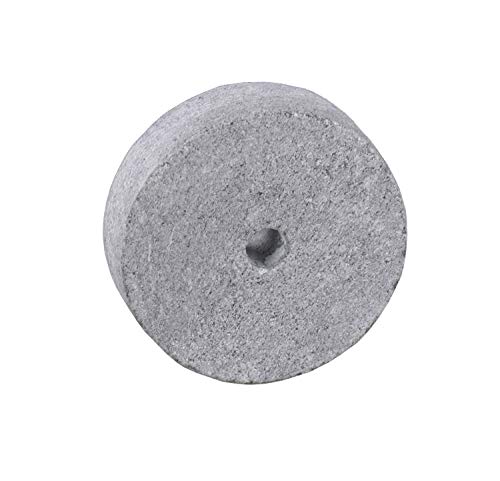 Honsell 79419 - Speckstein Rohling mit Loch, Donut-Anhänger in der Farbe Black, mit 6-7 mm Lochbohrung, ca. 3,5 x 3,5 x 1 cm groß, aus weichem Gestein, ideal auch für Kinder von Honsell