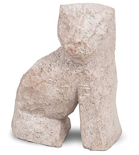 Honsell 79427 - Speckstein Rohling Katze sitzend, vorgefertigte Figur aus Speckstein, ca. 10 cm groß, zum Bearbeiten mit Raspel und Feile, ideal auch für Kinder von Honsell
