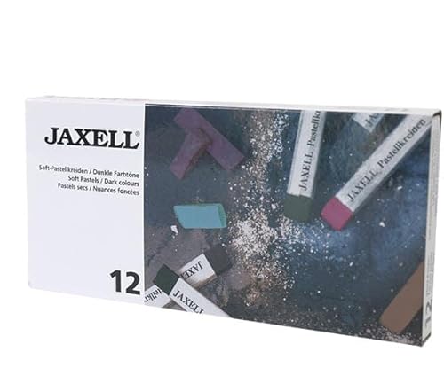Honsell Jaxell Soft Pastellkreiden Dunkle Farbtöne 12 Stück von Honsell