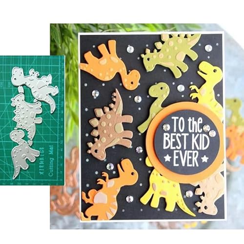 Dinosaurier-Stanzformen für Karten, Dinosaurier-Jurazeit, Metall-Stanzformen, Schablonen für Scrapbooking, Fotoalbum, Papierbasteln, dekorative Prägung, Kartenherstellung Dinosaurier-Stanzformen für Karten, Dinosaurier-Jurazeit, Metall-Stanzformen, Schablonen für Scrapbooking, Fotoalbum, Papierbasteln, dekorative Prägung, Kartenherstellung von Honsik