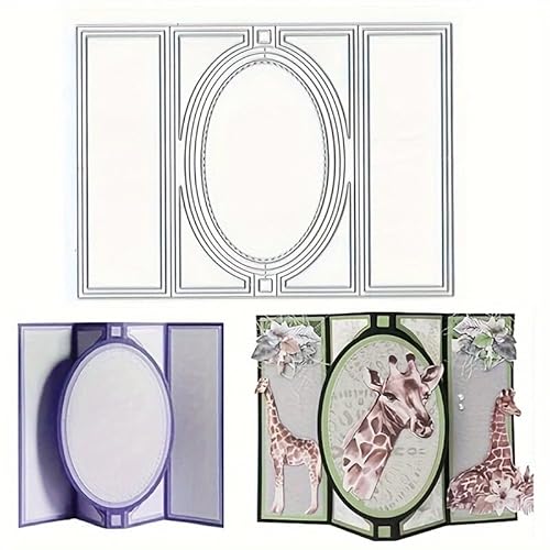 Honsik 3D-Metall-Stanzformen, faltbar, rechteckig, oval, Stanzschablonen, DIY, Scrapbooking, Fotoalbum, dekorative Prägung, Papierkartenherstellung Honsik 3D-Metall-Stanzformen, faltbar, rechteckig, oval, Stanzschablonen, DIY, Scrapbooking, Fotoalbum, dekorative Prägung, Papierkartenherstellung von Honsik