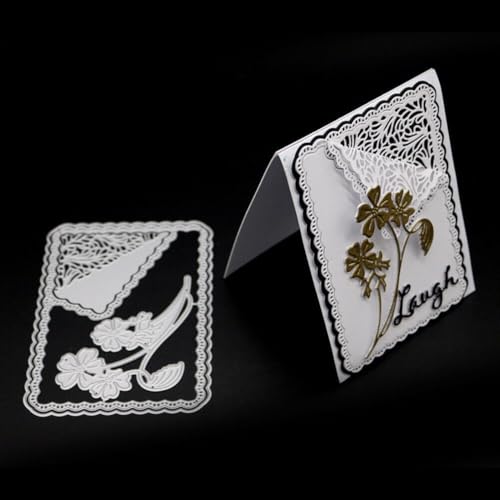 Honsik Metall-Stanzformen, Blumenrahmen, rechteckig, für Hochzeitskarten, Stanzschablonen, DIY, Scrapbooking, Fotoalbum, dekorative Prägung, Papierkartenherstellung Honsik Metall-Stanzformen, Blumenrahmen, rechteckig, für Hochzeitskarten, Stanzschablonen, DIY, Scrapbooking, Fotoalbum, dekorative Prägung, Papierkartenherstellung von Honsik