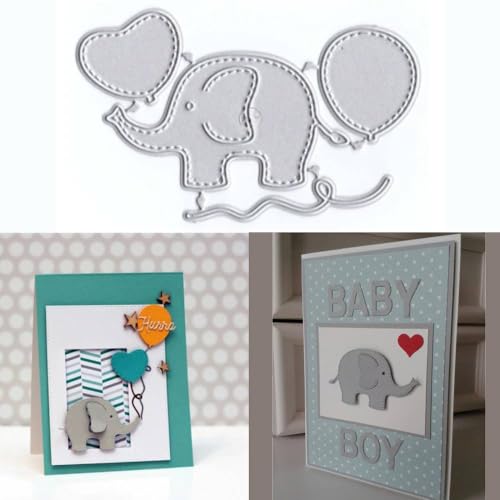 Honsik Metall-Stanzformen mit Elefantenmotiv, für Kartenherstellung, Basteln, Scrapbooking, DIY, Album, Prägepapier, Stanzformen, Dekoration Honsik Metall-Stanzformen mit Elefantenmotiv, für Kartenherstellung, Basteln, Scrapbooking, DIY, Album, Prägepapier, Stanzformen, Dekoration von Honsik