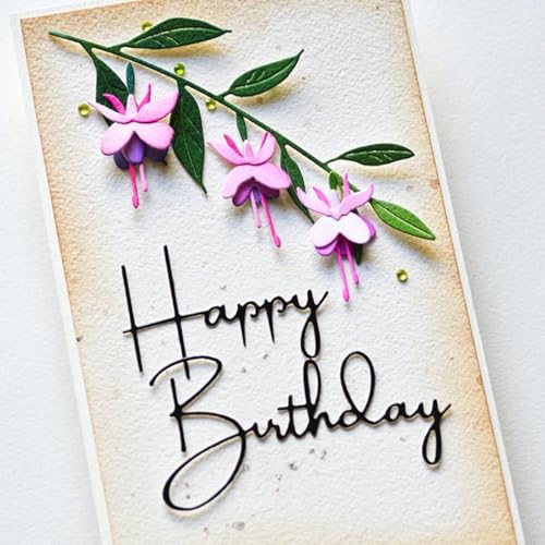 Honsik Metall-Stanzformen zum Geburtstag, elegante Schrift, Metall-Stanzformen, Schablonen, DIY, Scrapbooking, Fotoalbum, dekorative Prägung, Papier, Kartenherstellung Honsik Metall-Stanzformen zum Geburtstag, elegante Schrift, Metall-Stanzformen, Schablonen, DIY, Scrapbooking, Fotoalbum, dekorative Prägung, Papier, Kartenherstellung von Honsik