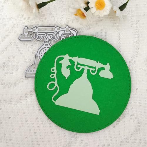 Honsik Mini-Stanzformen für Karten, Retro-Telefon, Metall-Stanzformen, DIY-Stanzschablonen für Scrapbooking, Fotoalbum, Papierhandwerk, dekorative Präge-, Kartenherstellung Honsik Mini-Stanzformen für Karten, Retro-Telefon, Metall-Stanzformen, DIY-Stanzschablonen für Scrapbooking, Fotoalbum, Papierhandwerk, dekorative Präge-, Kartenherstellung von Honsik