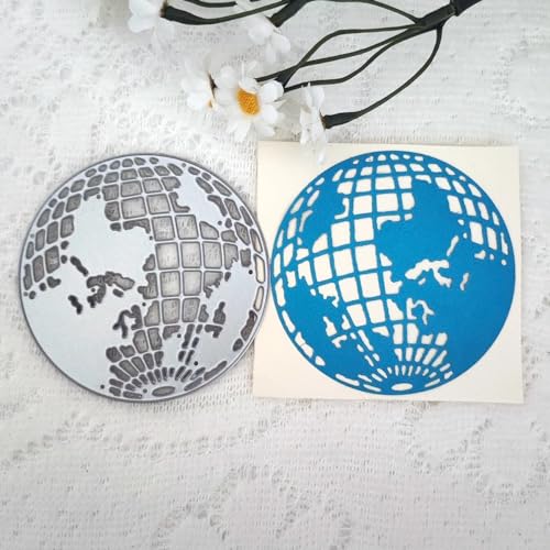 Honsik Stanzschablonen für Karten, Globus, Erde, Planet, Metall-Stanzformen, DIY-Stanzschablonen für Scrapbooking, Fotoalbum, Papierbasteln, dekorative Präge, Kartenherstellung Honsik Stanzschablonen für Karten, Globus, Erde, Planet, Metall-Stanzformen, DIY-Stanzschablonen für Scrapbooking, Fotoalbum, Papierbasteln, dekorative Präge, Kartenherstellung von Honsik