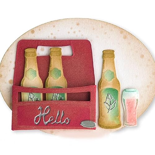 Metall-Stanzformen für Bierpartys, Honsik Bierflaschenbox, Hochzeitskarte, Stanzformen, Schablonen, DIY, Scrapbooking, Fotoalbum, dekorative Prägung, Papierkartenherstellung Metall-Stanzformen für Bierpartys, Honsik Bierflaschenbox, Hochzeitskarte, Stanzformen, Schablonen, DIY, Scrapbooking, Fotoalbum, dekorative Prägung, Papierkartenherstellung von Honsik