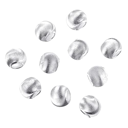 HooAMI 925 Sterling Silber Perlen Round Spacer Perlen Charmes Schmuckbefunde Herstellen von Handwerk (100stück 2mm) von HooAMI
