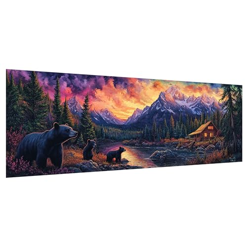 Hoobee 5D DIY Bär Diamond Painting Groß, Diamond Painting Bilder Tier, Diamant Painting Groß xxl Vollbohrer Stickerei Kreuzstich Kunst Handwerk für Zuhause Wanddekoration 30x80cm-3 Hoobee 5D DIY Bär Diamond Painting Groß, Diamond Painting Bilder Tier, Diamant Painting Groß xxl Vollbohrer Stickerei Kreuzstich Kunst Handwerk für Zuhause Wanddekoration 30x80cm-3 von Hoobee