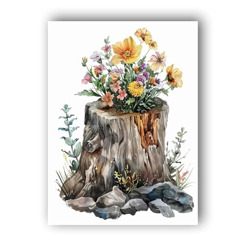 Hoobee 5D DIY Diamond Painting Blume, Diamond Painting Bilder Flora, Diamond Painting Erwachsene, Vollbohrer Stickerei Kreuzstich Kunst Handwerk für Zuhause Wanddekoration 30x40cm-H881 von Hoobee